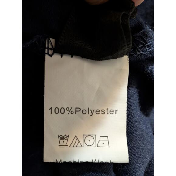 Navy Blue Sequin Glitter Angel Wings Fitted Short Sleeve Maxi Dress Size M - Picture 7 of 10